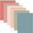 Resurhang 6 Pack 8.5 x 11'' Office Steno Book Double-Sided Spiral Steno Books College Ruled White Paper 70 Sheets/Pad Pastel Colors Covers for School Office(Assorted Color,Classic Style)