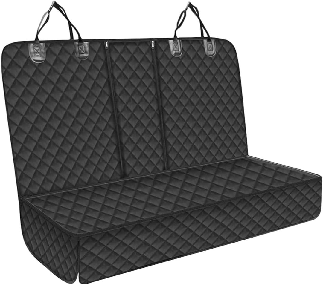Car Back Seat Cover for Dog, Waterproof Nonslip Car Seat Protector for Pet Kids, Pet Bench Backseat Cover for Cars, SUVs, Trucks, 53"