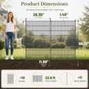 No Dig Garden Fence Outdoor for Yard, 48in (H) x 23.6ft(L)