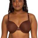 Smart & Sexy Women's Everyday Invisitble Full Coverage T-Shirt Bra, Underwire Bras for Women (34DD)