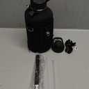 Insulated Water Bottle | Thickened Stainless Steel Vacuum Metal | Portable Sports Half Gallon Large Water Jug for Gym and Hiking with Straw, Carrier Bag, Handle Strap | BPA-Free 64 oz (Advanced Black)