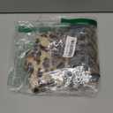 Women's Leopard Cheetah Sequin Strapless Tube Top Glitter Sleeveless Bandeau Crop Tops Night Out Clothes (Brown)