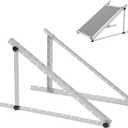 28" Solar Panel Mount Brackets Adjustable Solar Panel Tilt Mount Brackets for 50-200 Watts Solar Panel 2400Pa (Silver, 28, 1Sets)