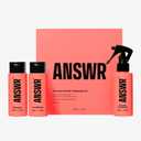 ANSWR At Home Brazilian Keratin Hair Treatment for All Hair Types  Deep Nourishment, Eliminates Frizz, Salon Results At Home, Sulfate-Free, Safe for Colored Hair, 90 Day Lasting results (Kit)