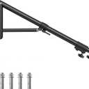 Ring Light Mount - Wall Mount Triangle Boom Arm 4.3ft/130cm Wall Stand Tirpod Support 180Flexible Rotation for Studio Video Light, Monolight, Photography, Softbox, Reflector (4.3Ft)