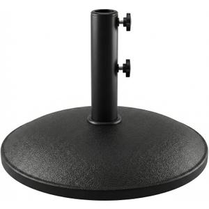T&Jero 33 lb Round Heavy Duty Prefilled Patio Outdoor Market Umbrella Base Stand Weight for Outdoor, Black