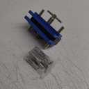 Self Centering Doweling Jig Kit, Drill Jig For Straight Holes Biscuit Joiner Set With 6 Drill Guide Bushings, Adjustable Width Drilling Guide Power Tool Accessory Jigs (Blue)