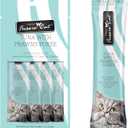 7 x Fussie Cat Tuna with Prawns Puree, lickable cat Treats, 0.5oz Pouch Pack of 4 (EXP 09/13/27)