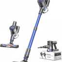 Vacuum Cleaners for Home, Cordless Vacuum Cleaner Powerful Suction with 80000 RPM, Up to 40mins Runtime, Rechargeable, Wall-Mounted, Tangle-Resistant Stick Vacuum for Carpet, Hard Floors