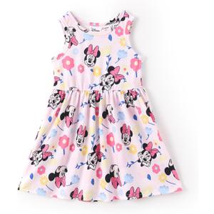 Disney Minnie Mouse Princess Frozen Elsa Stitch Girls Dress Sleeveless & Short Sleeve Casual Summer Clothes Baby to Toddler, 4-5Y