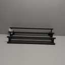 Alise Towel Rack,Large Towel Holder Towel Shelf with Double Towel Bars for Bathroom Lavatory,SUS 304 Stainless Steel Wall Mount Towel Hanger,Matte Black,20 Inch