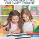 36Pcs Rainbow Boho Name Tags for Classroom,Inspirational Student Name Plates for Classroom Elementary Kindergarten Nameplates,Back to School Waterproof Repeatable Adhesive Student Name Tags10x3 Inch