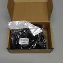 LONAI Clip In Hair Extensions, 6PCS 24" Black Hair Extensions Long Mermaid Waves Wavy Synthetic Clip On Hairpiece For WomenBlack