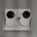 YI Pro 2K Home Security Camera, 2.4Ghz Wired Indoor Camera with Person, Vehicle, Animal Smart Detection, Phone App, Compatible with Alexa and Google Assistant 2Packs