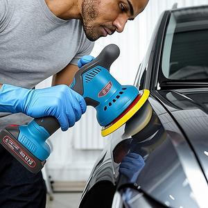 21 V Cordless Car Polisher, 8 Speed Buffer Polishing Machine