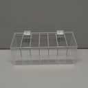 Acrylic Day of The Week Covered Label Dispenser 7-Slot Dispenser Day of The Week Label Dispenser Wall Mount Sticker Roll Dispenser for 1", 3/ 4"Day of The Week Stickers 1 Inch Label Dispenser (No Label)