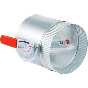 2 Pcs 6 Inch HVAC Duct Backdraft Damper, Galvanized Iron Manual Volume Damper with Sleeve, Adjustable Airflow Control for Range Hoods, Fans, Pellet Stove Pipes, Dryer Vents