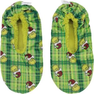 Bioworld Adult Reversible Grinch Slipper Socks-L/ XL