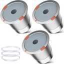 Reusable k Cup Coffee Filters,Universal Stainless Steel Refillable k Cups Filter Use for Keurig 2.0 and 1.0 Coffee Makers-Brewers (3Pack)
