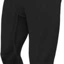Men's 3/4 Compression Pants Quick Dry Workout Performance Leggings Athletic Base Layer Tights Bottoms for Running Gym (Black, M)