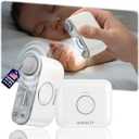 Electric Nail Clipper for Family CarePrecision Dual-Blade Trimming System 2-in-1 Trimmer & Grind Nail Care Tool with LED Light, Ultra-Quiet & Safe for Babies, Seniors and Adults (White)