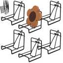 SOUJOY 5 Pack Metal Coaster Holders, Coaster Stands for Both Round and Square Coasters, Minimalist Holder Caddy, Easy Storage and Removal, Hold Up to 6 Coasters