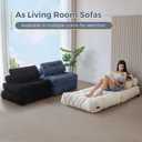 MAXYOYO Folding Sofa Bed, Convertible Chair Bed with Pillow, Single