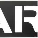 12 Inches Letter No Parking Stencil for Parking Lot with Tape, Splice Parking Lots Curbs Painting Stencils, No Parking Pavement Stencils for Traffic Curb Asphalt Concrete Marking