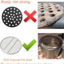 onlyfire Stainless Steel High Heat Charcoal Fire Grate for X-Large Big Green Egg, Weber 22 Inch Charcoal Grills -17 Inch
