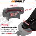DEEAGLE Trailer Locks Ball Hitch, Heavy Duty Trailer Hitch Locks Fits 2-5/16” Couplers, Anti-Theft Ball Hitch Lock for RV Travel Trailer, Grey
