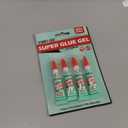 Super Glue Gel Clear for Wood Plastic Metal, Instant Superglue All Purpose Multipack Cyanoacrylate Adhesive Repair Ceramic Model Leather Rubber Glass Pottery, Strong Bonding Single Use Glue Minis
