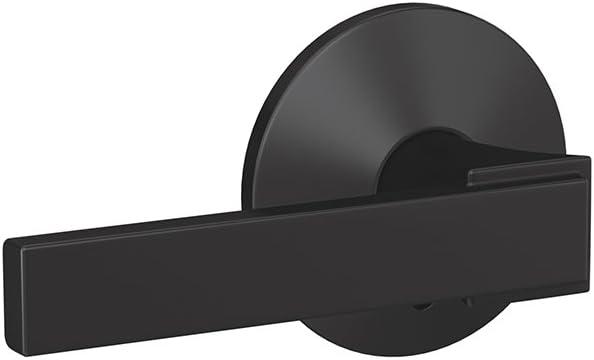Schlage Custom FC172 NBK 622 KIN Northbrook Non-Turning Lever with Kinsler Trim, Matte Black