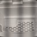 EUHOMY Nugget Ice Maker Countertop with Handle, Ready in 6 Mins, 34lbs Per Day, Removable Top Cover, Auto-Cleaning, Portable Sonic Ice Maker with Basket and Scoop, for Home/Party/RV/Camping (Silver) (Steel Light Silver)