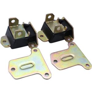 1 Pair SHLPDFM Black Polyurethane Motor Mounts Engine zinc Plated Steel 3990914 3960768 6258154 Comptible with Small Big Block Chevy SBC BBC 350 454