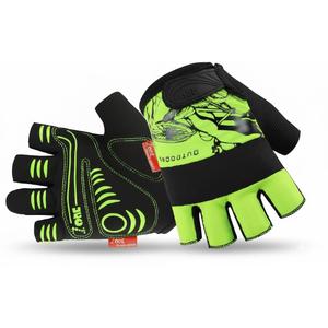 FOUR-AM Cycling Gloves Bike Gloves 4MM Safety Bumper on Knuckle.Half Finger Mountain Biking Glove MTB DH Road Bicycle Gloves 3MM SBR + 2MM Foam Pad for Men Women (XLarge, 050Blue)