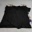 2PCS T Shirts Short Sleeve V Neck Tees Womens Fashion Tops Trendy Soft 2025 Casual Summer Spring Outfits Clothes L