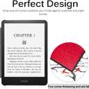 Miimall Compatible for Kindle Paperwhite 11th Generation 2021 Leather Case with Hand Strap Leather Cover Cases for Kindle Paperwhite 11th 2021 and Kindle 6.8 Inch Signature Edition 2021(Red)