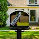 Mail Boss Orca XL Extra Large Steel Mailbox USPS Approved T4 Rural Mailbox Heavy-Duty Galvanized Steel, Powder-Coated, Non-Locking Design Model #7306, Black