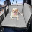Dog Back Seat Extender for Truck,Dog Seat Cover Back Seat,Dogs Hammock,Hard Bottom Backseat Extender for Pet,Pet Seat Cover for F150/RAM1500/Silverado