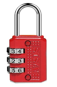 3 Digit Combination Lock Mini Combination Lock Locker Lock Luggage Lock Gym Locker Lock Easy Read Dials Keyless Resettable Combo Red