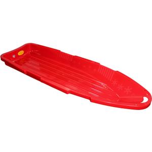 ESP 48" Sno Cruiser Toboggan – Two-Rider Sled – Tough Polyresin, Diamond-Polished Bottom – Red