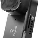 RunCam Thumb 2 FPV Mini Action Camera 4K60FPS 27g Remote-Control Recording with Gyroflow Stabilization ND Filter for FPV Drone Cinewhoop Airplane RC Car (Thumb 2+ND Filter Set+128G SD Card)