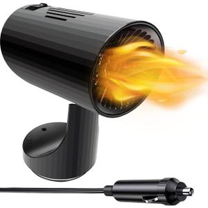 12 Volt Car Heater That Plugs into Cigarette Lighter, 150W Portable Windshield Defogger Defroster, Auto 12V heater