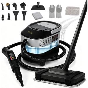 Steam Cleaner, Detachable Handheld & Mop Combo, 15s Fast Heat, 1600ML Tank