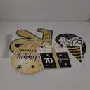 Happy 70th Birthday Party Yard Sign Set of 8 Black Gold 70 Birthday Yard Signs with Stakes and Outdoor Lawn Decorations