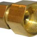 LASCO 17-6759 1/4-Inch Female Compression by 3/8-Inch Male Compression Brass Adapter, Copper