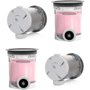 4 Pack creami swirl pints and Lids,NC700 Makers Containers Cups creami accessories Compatible with Swirl Ice Cream & Soft Serve Makers