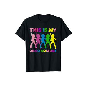 This Is My Disco Costume Family Party 1970s T-Shirt, Size S