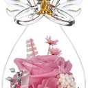 Mothers Day Mom Gifts for Mom,Fresh Flowers for Delivery,Birthday Gifts for Women Her,Preserved Flowers in Angel Figurines,Angel Gifts for Moms Mothers Day Grandma Wife Sister Valentines,Pink