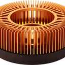 Teapot Warmer, JUKFITA Durable Tea Warmer for Heating Tea, Coffee, Milk & Food, Made Aluminum & Wood, Compatible with Most Standard Teapots (Large)